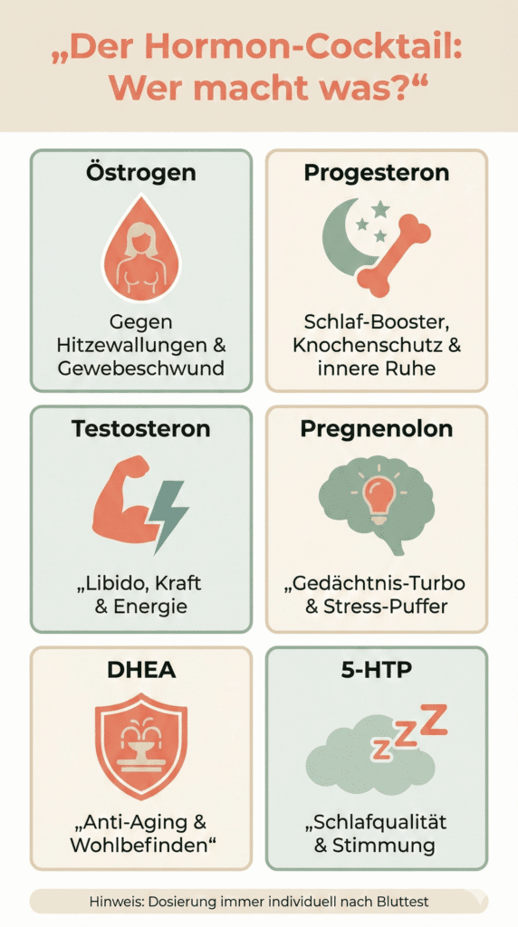 Wechseljahre Hormone - Infografik - Vitamin-B5.org